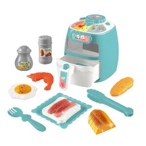 ✨BNWT - Toy Air Fryer (Blue) - Play Kitchen Appliances with Music and Light✨